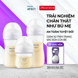 Bình Sữa Phillips Avent Natural Cổ Rộng Núm Xoắn Chống Sặc Mô Phỏng Tự Nhiên Cho Trẻ Sơ Sinh
