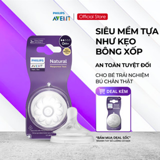 Núm Ti Philips Avent Natural Cổ Rộng Đủ Size Chính Hãng