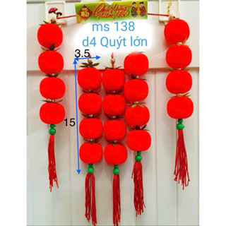 Set 5 liễn treo- dây treo lồng đèn nhung ngày Tết