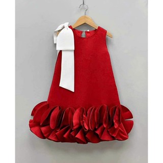  Đầm bé gái phối nơ vai cho mẹ và bé gái 12-55kg  đầm đôi mẹ và bé gái đầm đi chơi dự tiệc 