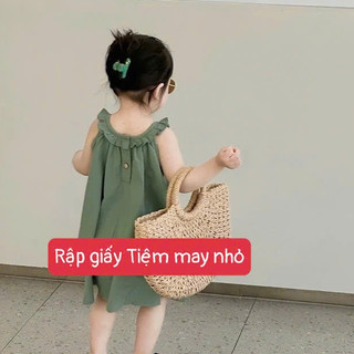 RG741_Rập giấy may đầm cổ bèo bé gái