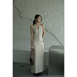 Onaa Gile - Áo Gile Cổ Yếm Linen Tưng Cao Cấp ( ảnh chính chủ )