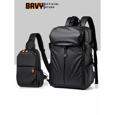 Balo du lịch và túi đeo chéo nam Ba Vy FASHION vải chống nước chống sốc laptop KH06