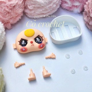   Xả hàng  Mặt Bé Ba  hàng cover  nhiều size dùng để móc gấu bông với len lông thỏ 