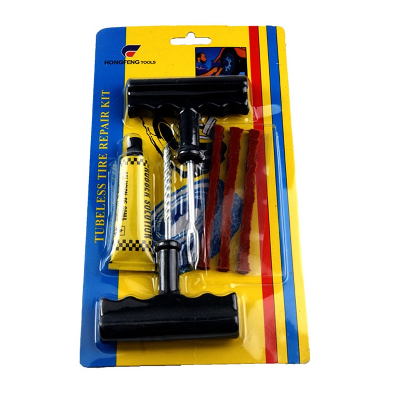 Bộ vá dùi lốp không săm ô tô và xe máy