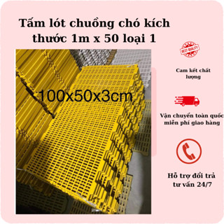 Sàn nhựa chăn nuôi chó mèo heo dê gà vịt nhựa loại 1 kt 1m x 50x3cm, tấm nhựa lót chuồng chó