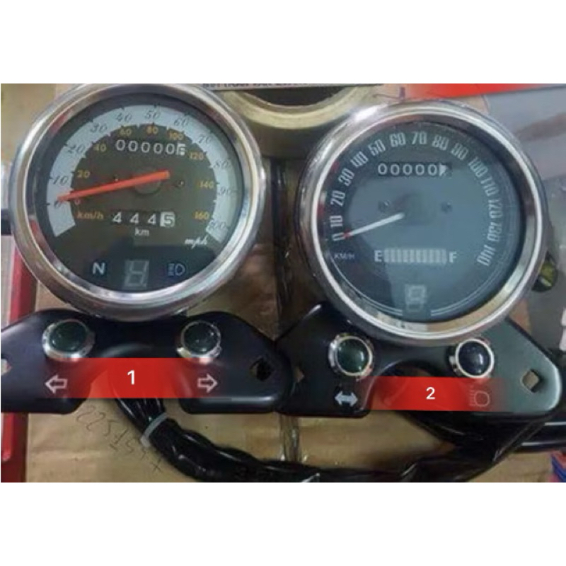 Đồng hồ km, báo số