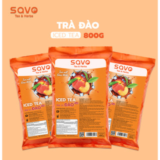 Trà Đào Hòa Tan SAVO (Túi Lớn 800g)