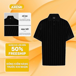  Áo thun polo nam ngắn tay AREMI thiết kế sang trọng phong cách trẻ trung vải cá sấu cotton APL0506 