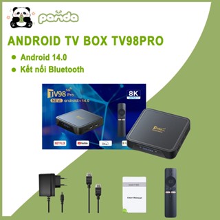 Android TV Box Giọng Nói Hỗ Trợ Android 14.0 16G+256GB Việt Wifi 5G Bluetooth Băng Tần Kép Tivi Box