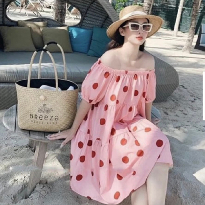 [Hàng cao cấp] Váy bầu đầm bầu chất Lụa Hàn mềm mại