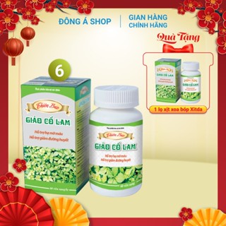 Thiên Bảo Giảo Cổ Lam Đông Á - Combo 6 hộp - Hỗ trợ hạ mỡ máu, hỗ trợ giảm đường huyết, hạn chế xơ vữa mạch máu