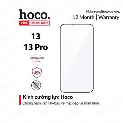 Kính cường lực Hoco G7 ip 13/ 13 Pro full màn hình trong suốt chống bám vân tay , độ cứng 9H