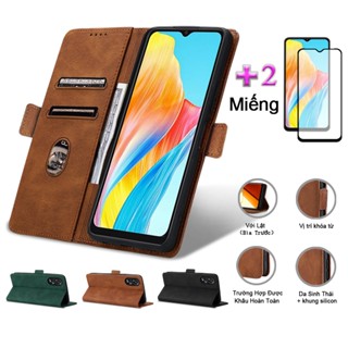 Bao Da 2 Trong 1 Ốp Lưng Cho Điện Thoại OPPO A38 4G A55 5G A57 4G A17 A17K A16 A16K A12 A7 A5S A3X A3 A15 A54 4G Bao Da