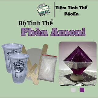 [PHÈN AMONI] Bộ dụng cụ nuôi tinh thể phèn ( có giấy hướng dẫn )