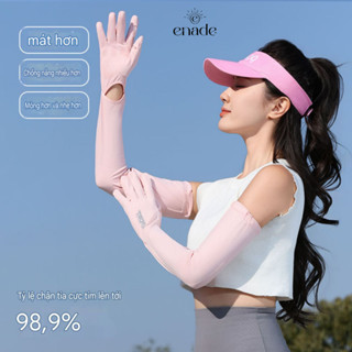 Găng Tay Chống Nắng Dài,Chất Liệu Polyester Mát Lạnh,Tích hợp Hở Ngón,Kín Ngón Tiện Dụng