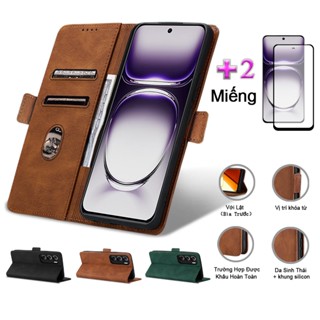 Bao Da 2 Trong 1 Ốp Lưng Cho Điện Thoại OPPO Reno 12 5G 8T 5G 7Z 8Z 10 5G 11 5G 11F 5G 12F 5G 12 Pro 5G 5 6Z 5G Bao Da