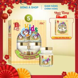 Yến Kiều Kids - Combo mua 5 hộp -Yến sào chưng sẵn cho trẻ nhỏ- 30% Yến Khánh Hòa tự nhiên, hỗ trợ tăng cường sức khỏe