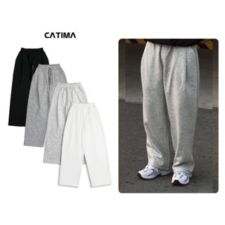 Quần Nỉ Xếp Li Ống Rộng CATIMA Relaxed Fit Felt Pants Unisex Nam Nữ QN26 - Cạp Chun Co Giãn