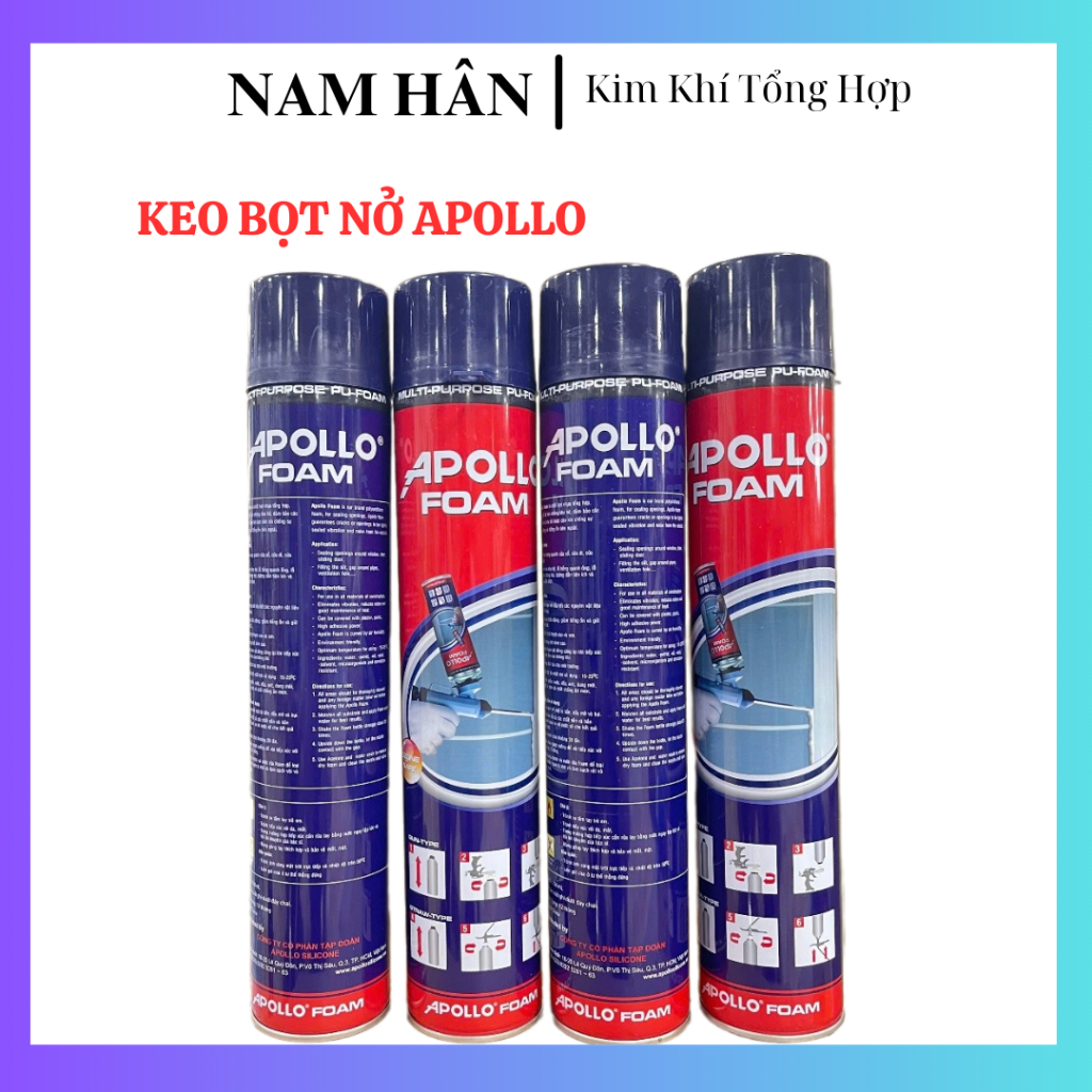 [CHÍNH HÃNG] - Keo bọt nở FOAM Apollo 750ml