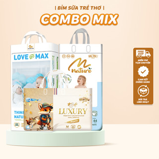Tã Bỉm Dán/Quần Momo Nature Mới 2025, Momo Luxury, Love Max Cho Bé Full Size
