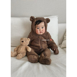 Body lông, chần bông cho bé H&M sz 0-9M form to, xuất dư cắt tag