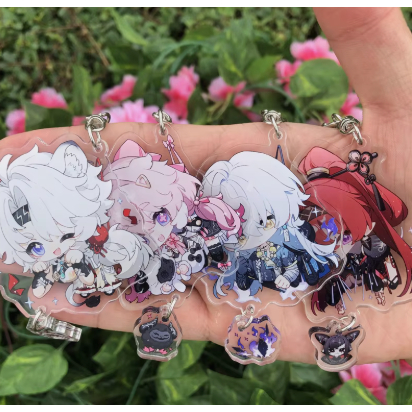 Móc khóa Game Wuthering Waves YUANWU Jiyan Yangyang móc khoá bằng arcrylic trong suốt