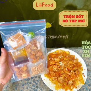 Bánh Tráng Dẻo Trộn Sốt Bò Béo Tóp Mỡ Siêu Ngon-Lilifood.
