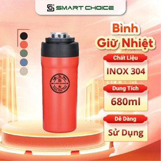  Ly Giữ Nhiệt SMARTCHOICE SCG-PK034 ,Bình Giữ Nhiệt 680ML Cao Cấp Có Tay Cầm Chính Hãng 