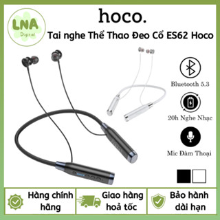 Tai nghe thể thao đeo cổ Hoco ES62, bluetooth V5.3, mic đàm thoại, hỗ trợ thẻ nhớ, 120h nghe nhạc.