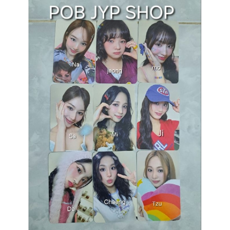 TÁCH LẺ CARD ID TWICE SSG 2025 SEASON'S GREETING NAYEON JEONGYEON MOMO SANA MINA JIHYO DAHYUN CHAEYO