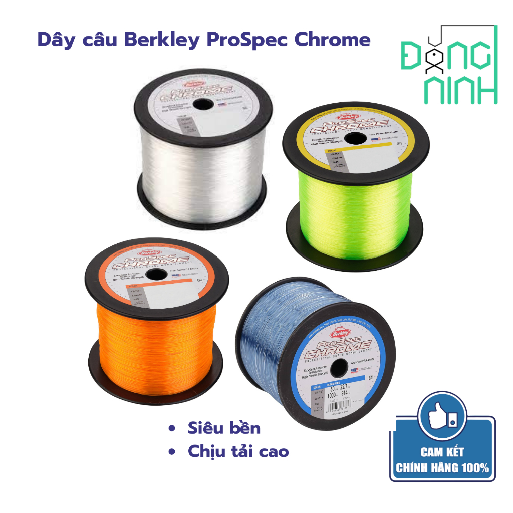 Dây câu Berkley ProSpec Chrome, cước câu cá, dây cần lure