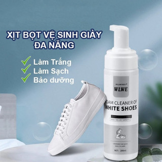 Bình Xịt Bọt Tuyết Giặt Khô Giày WLWF - Dung Dịch Vệ Sinh Giày Sneaker ,Túi Xách Hiệu Quả Cấp Tốc Mà Không Cần Dùng Nước