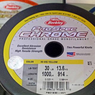 Dây câu Berkley ProSpec Chrome, cước câu cá, dây cần lure