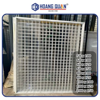 Lưới KHUNG Sơn Tĩnh Điện Lưới Sắt Ô Vuông Trang Trí Decor Treo Đồ Phụ Kiện Lắp Chuồng Thú Cưng Nhiều Size Tùy Chọn