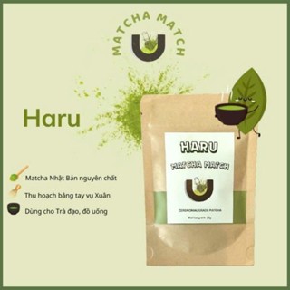 [Match.U] Bột Matcha Haru Nhập Khẩu Nhật Bản - Ceremonial Grade 20g, 50g, 100g - Trà Đạo, Matcha Latte, Nấu ăn