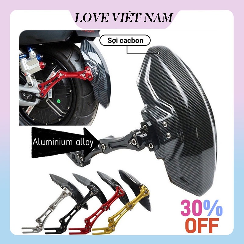 【Giá thấp nhất】Chắn bùn cacbon vân carbon nhôm CNC cho xe điện độ sợi cacbon