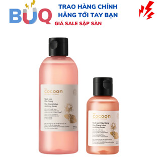 Trialsize - Nước sen Hậu Giang Cocoon, toner phục hồi cấp ẩm và làm dịu da 310ml 50ml