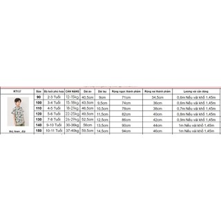 RT147_Rập giấy may áo sơ mi FORM VAI TRỄ bé trai