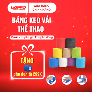 Băng Keo Vải Thể Thao Cổ Chân Cổ Tay Đầu Gối Chống Chấn Thương Đàn Hồi, Cao Su Non Tự Dính LIGPRO