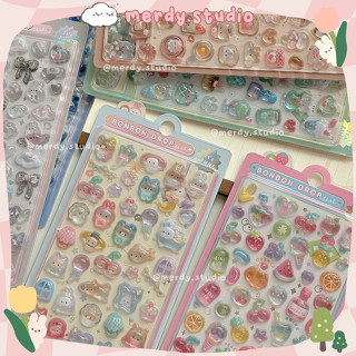 Sticker nổi 3D Bubble Bonbon Drop ver 3 dán trang trí