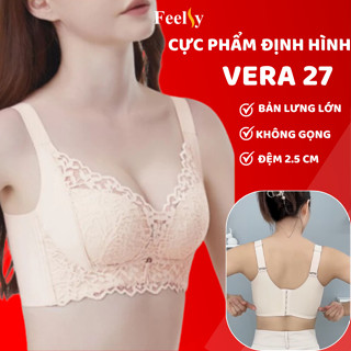 Áo Ngực Bra Định Hình Không Gọng Bản To FEELSY VERA 27 Chống Hằn Gọn Mỡ Lưng