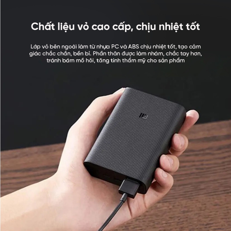 Pin sạc dự phòng Xiaomi Mi Power 3 Ultra Compact 10000mAh BHR4412GL