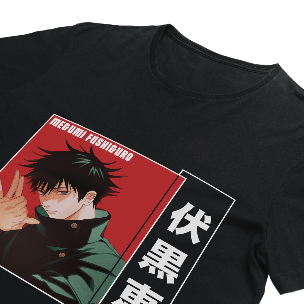 Áo Thun Unisex Megumi Fushiguro Anime   T Shirt, Jujutsu Kaisen Shirt, Megumi Fushiguro Chú Thuật Hồ