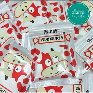 Giấy gạo gói kẹo mứt 500 tờ ăn được Giấy gạo gói kẹo Nougat kẹo Hạnh phúc
