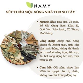 [BÁN CHẠY NHẤT] Sét Xông nhà Tẩy Uế, Thảo mộc xông nhà, Thảo mộc Thanh tẩy, Tài lộc may mắn
