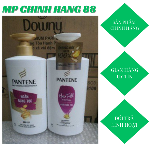 Combo dâù gội Pantene ngăn rụng tóc 650g+ dầu xả Pantene 650g