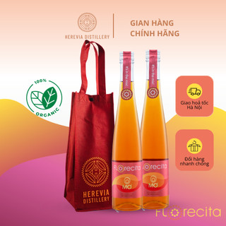 Pack Rượu Mơ Má Đào Florecita Chai 375 ML Nồng Độ Nhẹ 14,5% Không Gây Đau Đầu, Vị Ngọt Thanh Mát - Combo 2 chai