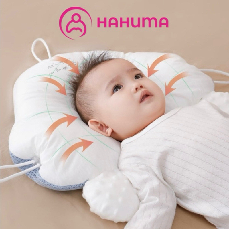 Gối Chống Bẹp Đầu HAHUMA Có Dây Rút – Vải Xô Kết Hợp Lưới Thoáng Khí