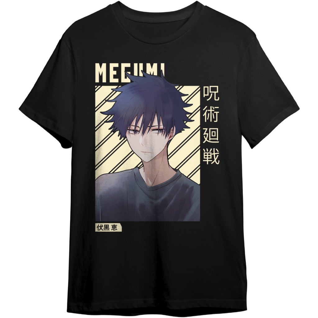 Áo Thun Unisex Megumi Fushiguro T- Shirt, Jujutsu Kaisen Shirt, Megumi Fushiguro Chú Thuật Hồi Chuyể